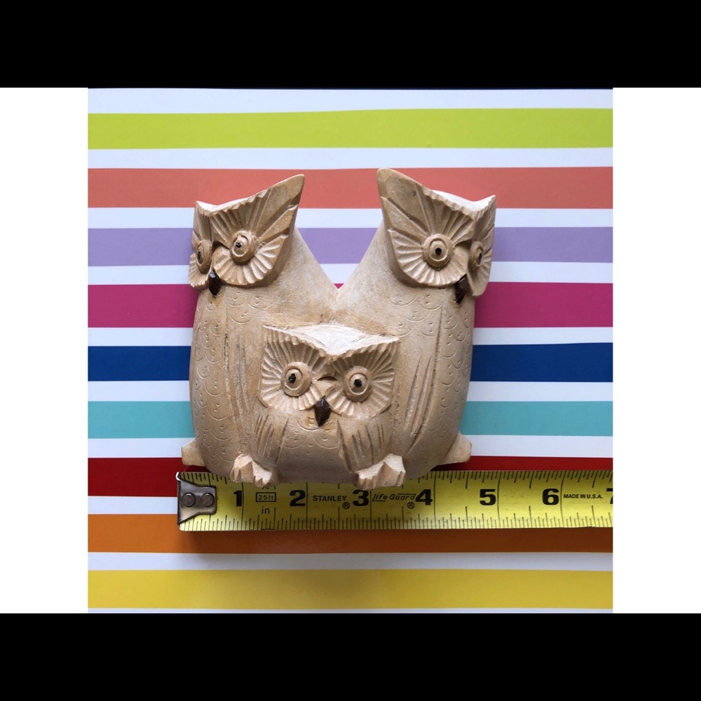 Owl Family sculpture